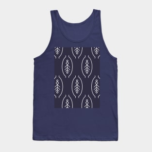 White Scandinavian runes pattern Tank Top